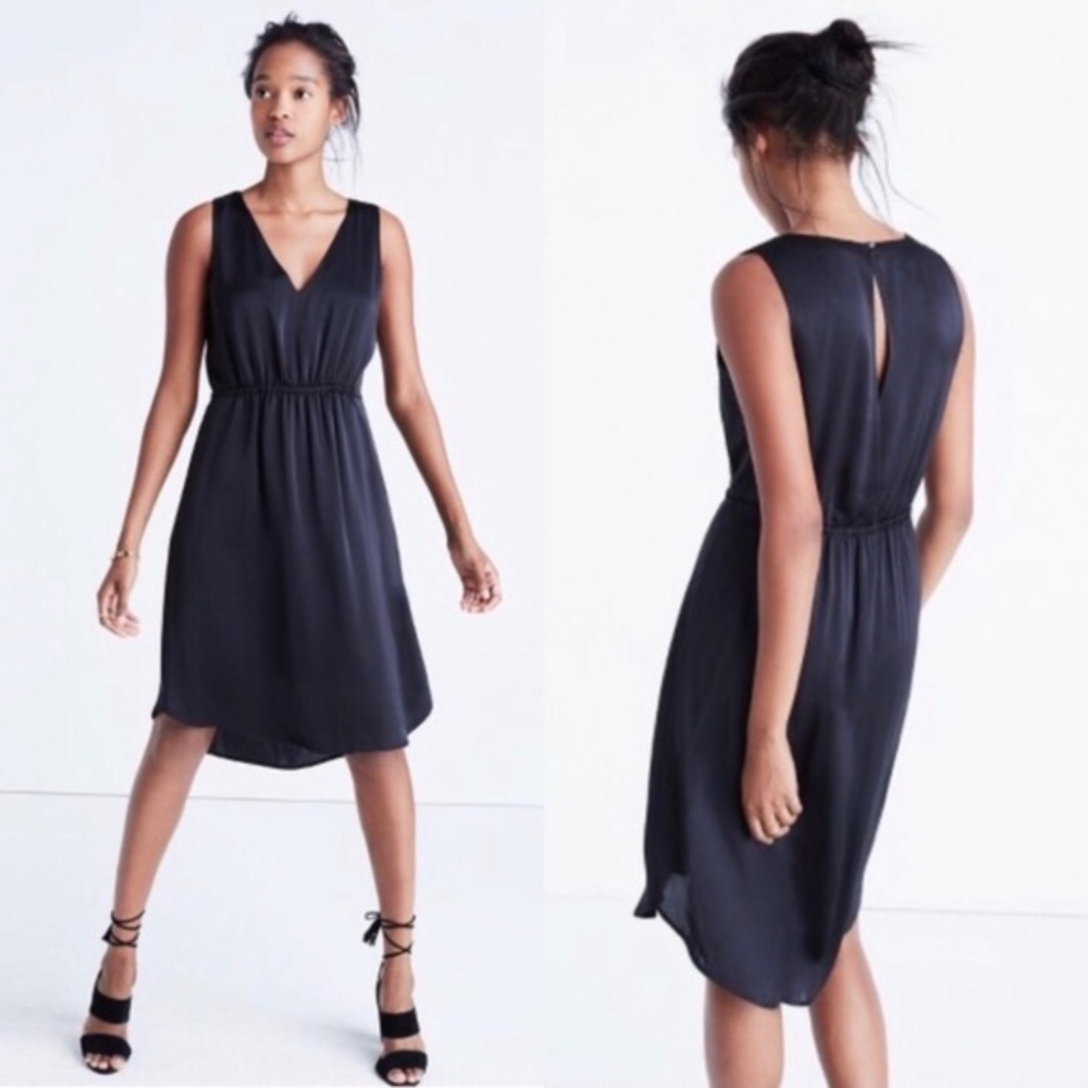 Madewell Silk Little Black Dress NWOT Size 0